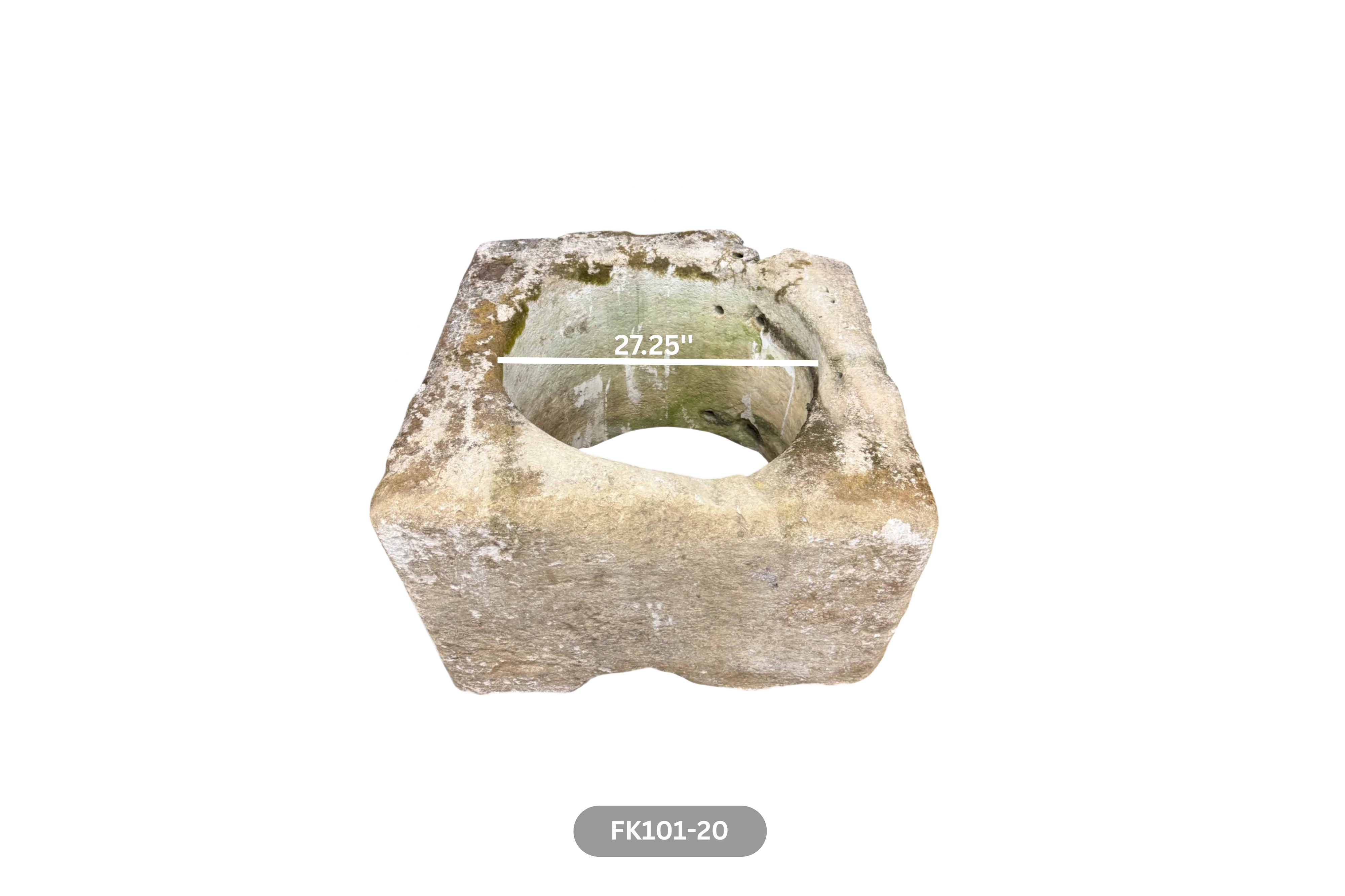 French Antique 19th Century Limestone Well Head - Image 5